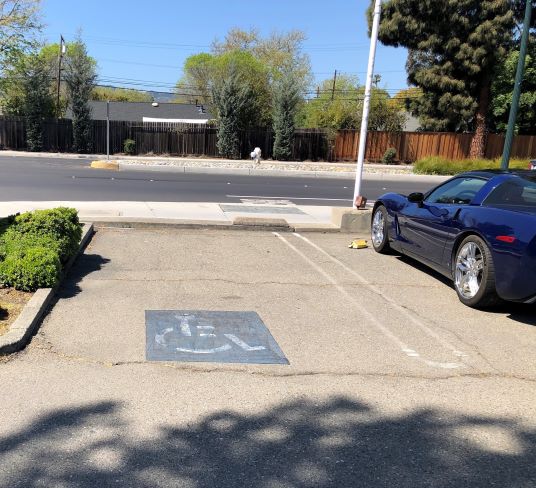 first parking space